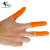 大杨177乳胶手指套 约300只 橙色麻点大码 加厚耐磨防滑无尘点钞粉笔字防护指套 定制