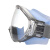 成楷科技 CKY-136G1 透明护目镜 防风沙防飞溅防护眼镜 骑行可拆卸墨色镜片防风镜
