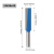 加长清底刀木工铣刀电木铣刀具孔直刀雕刻机开槽刀 12*18*77总长140蓝