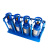 稳斯坦 WST117  钢瓶存储架 4/5L氧气瓶氮气瓶架气瓶固定架支架（蓝-单瓶）