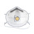 仁聚益9913V 机气体口罩 头戴式罩杯型口罩 除异味防粉尘防飞溅PM2.5 KN