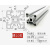 祥利恒40铝型材 工业铝合金角铝型材框架40x40铝方管型材铝材 4040-2.5槽10