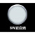 集成吊顶浴霸中间LED照明灯8寸卫生间暗装嵌入式卡扣圆灯配件 12W暖光+白色铝圈+白色面板