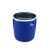 希万辉 工业海鲜运输户外装鱼用带盖储水加厚塑料桶 150L全套+开孔带水龙头 蓝色