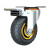 诺安跃 工业耐磨带刹车橡胶轮万向脚轮轮子  1件起批 中型3寸定向轮安装高度100mm-4个 3天