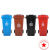 户外垃圾桶240L大号容量分类带盖商用120升塑料箱环卫室外100 100升料加厚有轮有盖 颜色留言/默认绿