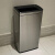 适用于GNF不锈钢垃圾桶30L大容量走廊公司电梯洗手间敞口无盖擦手 40升砂银钢 长40*宽26*高72cm