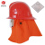江山得利（JIANGSHAN DELI）97款消防头盔 防冲击阻燃披肩轻便 红色 定做 1顶