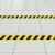 定制定制黑黄警示线斜纹面区域划分胶带医院工厂车间灰胶地贴 绿色一卷5米 5x500m