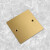 德威狮定制 10型铜地插盖板 地插底盒尘铜盖板 白板 铜盖子 地插盒盲板 120型不锈钢地插盖板带孔