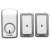 CACAZI卡佳斯W-899 智能不用电池接收插电门铃无线家用一拖二拖一穿墙远距离电子遥控防水 【一拖一】即1按钮+1主机