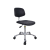 LISM椅子 靠背升降椅 实验室圆凳子 无尘车间流水线工作椅 PU发泡大靠背五星脚+万向轮 高度50-68cm