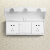 三位86型白色防水盒插座防溅盒卫生间浴室开关防水保护盖罩家用AA