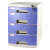 A4桌面带锁塑料文件柜抽屉式多层分类办公室收纳盒储物档案柜 603A（升级版小3层） 1.4mm
