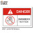 艾瑞达ISO工业安全标识警示牌设备贴纸禁止触摸警示标贴危险区域机械标志标签不干胶国际标准中英文DNT DNT-L010(25个装）90*60mm英文