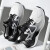 HKZM361官方潮流爆米花科技跑步鞋男2023新款防滑回弹舒适户外运动 白黑 39