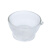 赫思迪格 透明玻璃研钵 加厚高透明磨粉工具 带钵杵研磨碗 直径90mm HHW-175