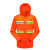 者也 分体雨衣套装 1套 橘色加厚成人环卫劳保男女路政铁路施工可定制logo 3XL码008