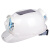 夏季太阳能带风扇安全帽工地多功能电风扇充电空调防晒帽子头盔男 白色(MA款)12000毫安
