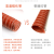 红色高温排风管 矽胶硫化排风管耐温300度排烟管钢丝热风管送风管 内径25mm(一条4米)