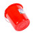 鸣固ZJ6776 【22L带盖款】塑料手提水桶红色圆形储水桶大小水桶带盖子耐摔