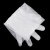 海斯迪克 一次性长袖PE手套 养殖助产防水透明护臂(100只) 白色 