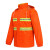 反光雨衣雨裤套装 分体式交通警示外卖骑行雨衣 防汛雨具 橙色 L