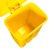 庄太太【68L特厚灰色】医疗废物垃圾桶医院用利器盒加厚黄色医院诊所脚踏桶有盖大号