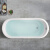 果敢 网红少女心浴缸小户型浴缸家用成人北欧民宿浴缸058 全白独立缸（不带龙头） 1.35米