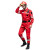 瑞可特 RSF198 消防服套装 应急长袖工作服 户外地震水上救援服 上衣加裤子加腰带红色 2XL码 