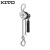 KITO LX003 环链手扳葫芦V等级镀镍链条轻量小巧适合在高处作业及狭窄之处操作0.3t/1m 银色 1台装