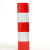 宏泰顺30CM宽度50米长度反光膜红白警示贴道路交通路桩防撞柱子标识胶带电线杆黄黑夜光企业专享