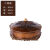 胖进（COZYGO）欧式客厅干果盘分格带盖家用茶几套装创意网红多层糖果坚果盒 木纹六头干果盘