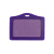 稳斯坦 WST214 PU胸牌皮 员工胸卡 工牌证件套 学生门禁 卡套(横式-黄色113*73mm）