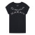 DKNY2023春夏新品女连肩袖logo烫银点缀亮片短袖T恤 黑色 M(160/84A)