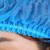 海斯迪克 一次性头套 蓝色(100个） 无纺布帽子条形隔离圆发帽罩厨房打扫无尘帽套双筋