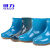 回力 女款低筒雨靴553防滑牛筋底工作水鞋 低筒蓝色 39码