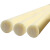润宏工品 PA6尼龙棒 实心耐磨圆柱尼龙加工定做米黄色塑料棒尼绒棒 直径260mm*1m长 一根价 