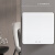 鸿雁 空白面板 86型墙壁暗装插座 盖板防溅盒 无边框大板 Q7系列 白色
