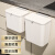 厨房垃圾桶挂式卫生间壁挂式收纳桶带盖厕所浴室客厅纸篓大号 带盖密封 滑盖掀改两种方式