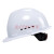 曼睩曼睩透气常规款白色安全帽加厚施工防护安全帽头盔可印字定制