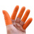 防滑手指套劳保工业乳胶手套耐磨橙色白色麻点一次性乳胶橡胶防护点钞分页劳保手指套 橙色麻点指套M码10只(中码)
