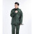 分体绿雨衣橄榄绿户外抢险救援保安制式徒步雨衣 橄绿分体套装有口袋 L
