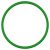承琉PU圆带一体无缝带o型钢化炉皮带4568mm圆形带传动带绿色粗面耐磨 浅绿色 线径8mm周长394mm