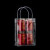 庄太太【10*26*10cm】PVC塑料透明手提袋礼品袋50个小礼物包装袋手拎袋子ZTT-9324B