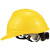 竹特 ABS安全帽 V型透气孔 工地防砸安全头盔 工作劳保防护 黄色 （企业定制）