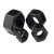 AOLIOU发黑8.8级螺母高强度螺帽六角螺帽 螺母M10（10个）