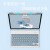 萌木适用ipad10蓝牙键盘保护套2024款平板air6/5苹果第8代MINI3全包带笔槽2022pro11软壳2018一体式9.7 迷雾蓝+蓝色方形键盘+蓝色鼠标 IPad Mini4/5