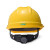 梅思安 安全帽ABS豪华型超爱戴帽衬黄色针织布吸汗带D型下颏带可定制1顶