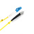 HUSHIN 光纤跳线 LC-ST 单模单芯 黄色 10m LC-ST